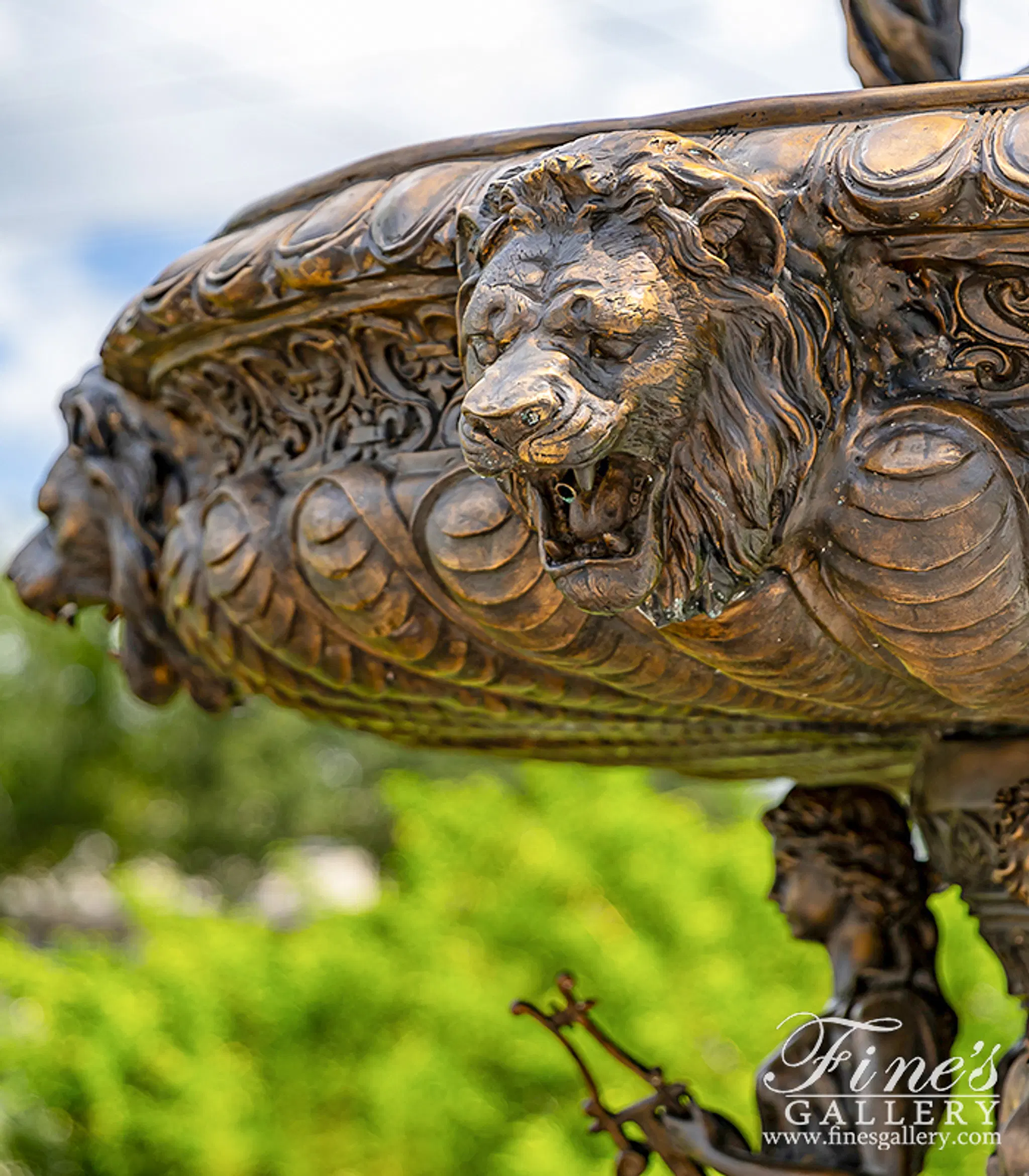 Bronze Fountains - The Temple Of Athena Bronze Fountain - BF-293